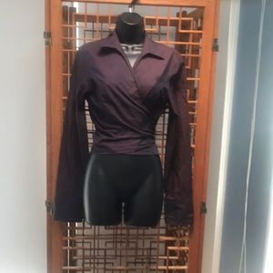 Loft- size 10 purple and red wrap blouse